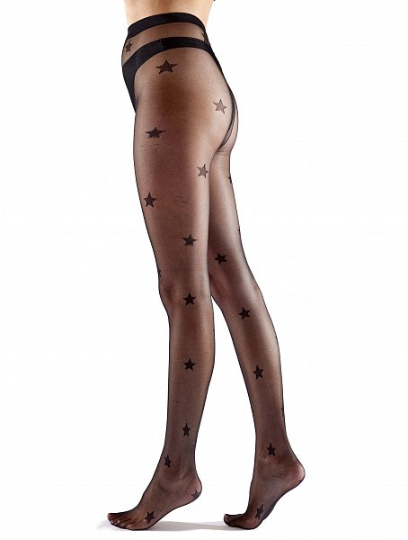 Стильные колготки со звездами Large Star Pattern Fashion Panty