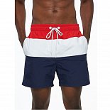 Трехцветные мужские шорты для пляжа