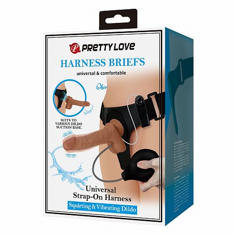 Женский страпон с вибрацией и эффектом эякуляции Oher