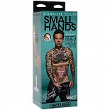 Телесный фаллоимитатор-реалистик Signature Cocks Small Hands со съемной присоской - 23,5 см.