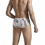 Белые плавки с принтом в виде карт Calipso Swimsuit Brief
