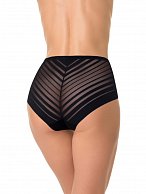 Высокие трусики с полосками разной ширины