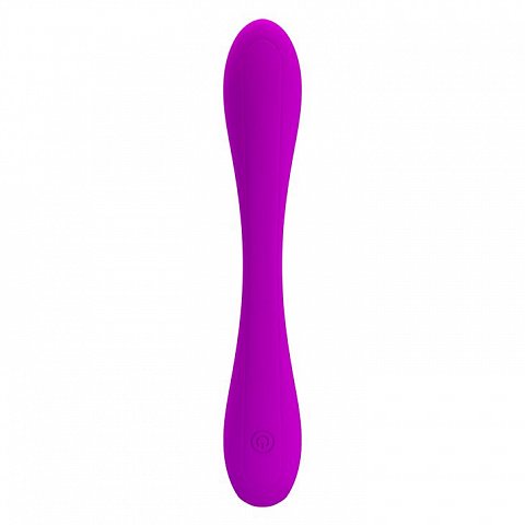 Лиловый гнущийся водонепроницаемый вибратор Yedda - 17 см.