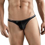 Черные перфорированные трусы-слипы Clever Esencial Brief Slip