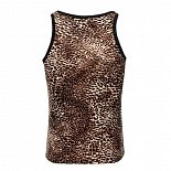 Стильная мужская майка с леопардовым принтом