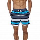 Мужские разноцветные шорты в полоску для пляжного отдыха