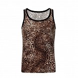 Стильная мужская майка с леопардовым принтом