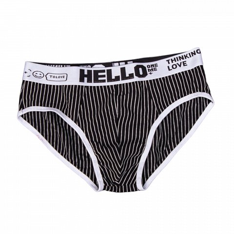 Набор из 4 мужских трусов-брифов в тонкую полоску