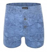 Хлопковые трусы-боксеры свободного кроя с фантазийным принтом