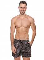 Мужские пляжные шорты с принтом в виде кепок