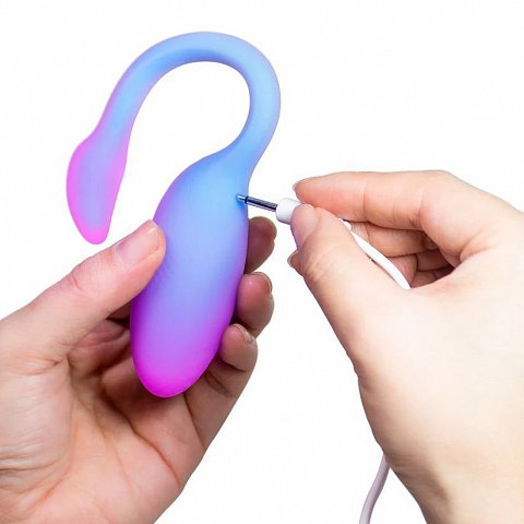 Голубой вибратор Flamingo Max