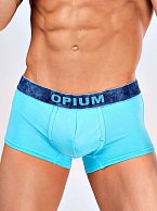 Мужские трусы-боксеры с резинкой джинсового цвета