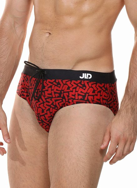 Мужские пляжные плавки с принтом