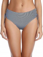 Женские плавки в полоску с утяжками по бокам