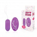Фиолетовое виброяйцо Sexy Friend с 10 режимами вибрации