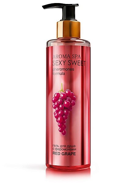 Гель для душа с феромонами и ароматом винограда Red Grape - 200 мл.