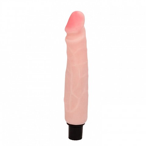 Телесный вибратор фаллической формы - 26 см.