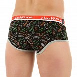 Черные трусы-брифы с принтом в виде динозавров