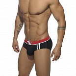 Мужские плавки с контрастным поясом и полосами с одной стороны