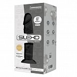 Черный фаллоимитатор на присоске Model 2 - 19,7 см.