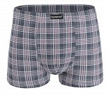 Мужские трусы-боксеры в клетку из хлопкового материала