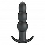 Черный анальный вибростимулятор Aeaeas - 11 см.