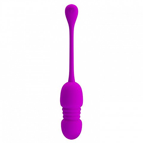 Лиловые вагинальные шарики с возвратно-поступательными движениями Callie