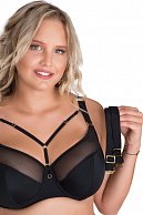 Бюстгальтер plus size с декоративными бретелями