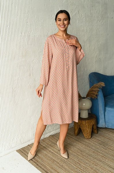 Длинная туника прямого силуэта Aleksa