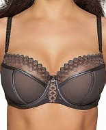 Бюстгальтер с вышивкой люрексом на чашках