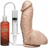 Фаллоимитатор с имитацией семяизвержения The Amazing Squirting Realistic Cock - 18,8 см.