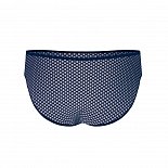 Темно-синие трусы-слипы в двойной горох