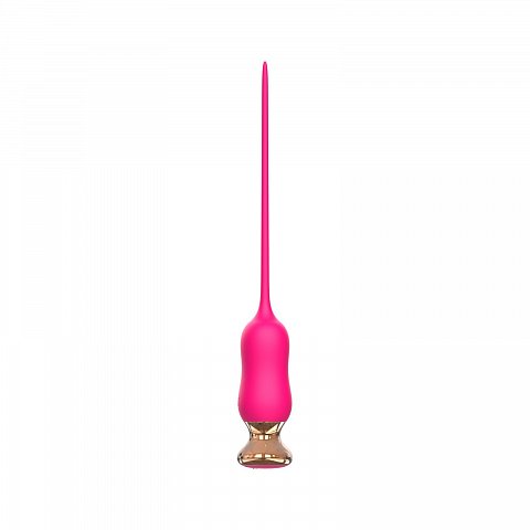 Розовый тонкий стимулятор Nipple Vibrator - 23 см.
