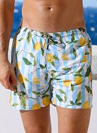 Мужские пляжные шорты с принтом в виде лимонов