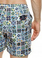 Мужские пляжные шорты с принтом в виде мозаики