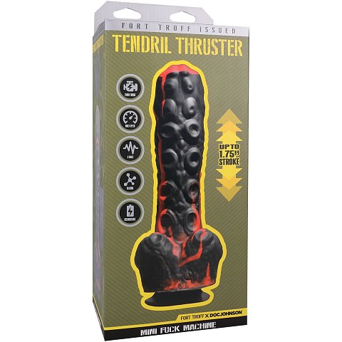 Черно-красная мини-машина на присоске Tendril Thruster - 21,6 см.