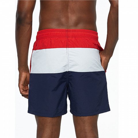 Трехцветные мужские шорты для пляжа
