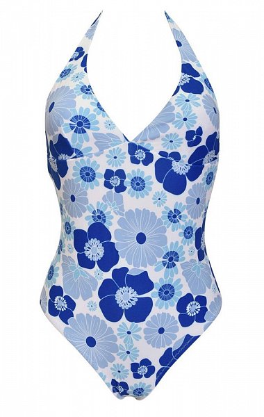 Совместный купальник с цветочным принтом