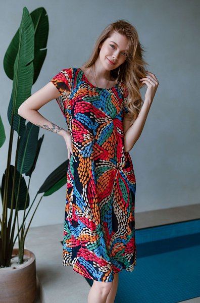 Яркая туника для пляжа Barbara