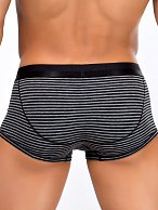 Мужские хлопковые трусы-боксеры в полоску