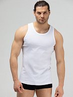 Уютная мужская майка в мелкий рубчик