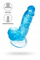 Голубой реалистичный фаллоимитатор Indy - 15,8 см.