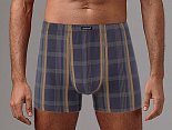 Мужские трусы-боксеры в клетку из высококачественного хлопка