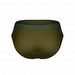 Бамбуковые трусы-брифы цвета хаки