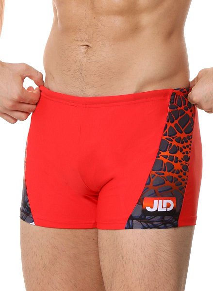 Мужские плавки-боксеры с оригинальной брендированной вставкой